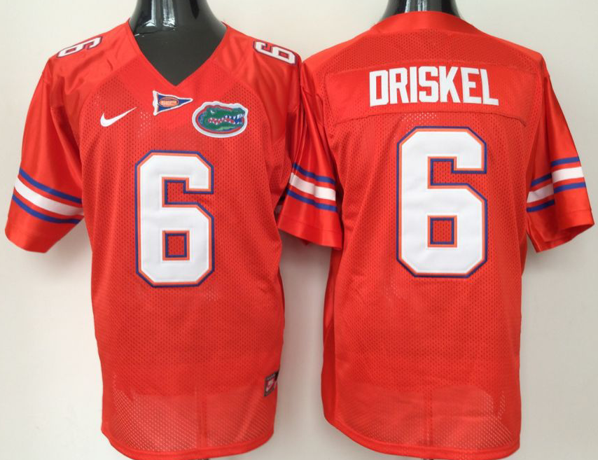 Men's Florida Gators Jeff Driskel #6 Orange Jersey